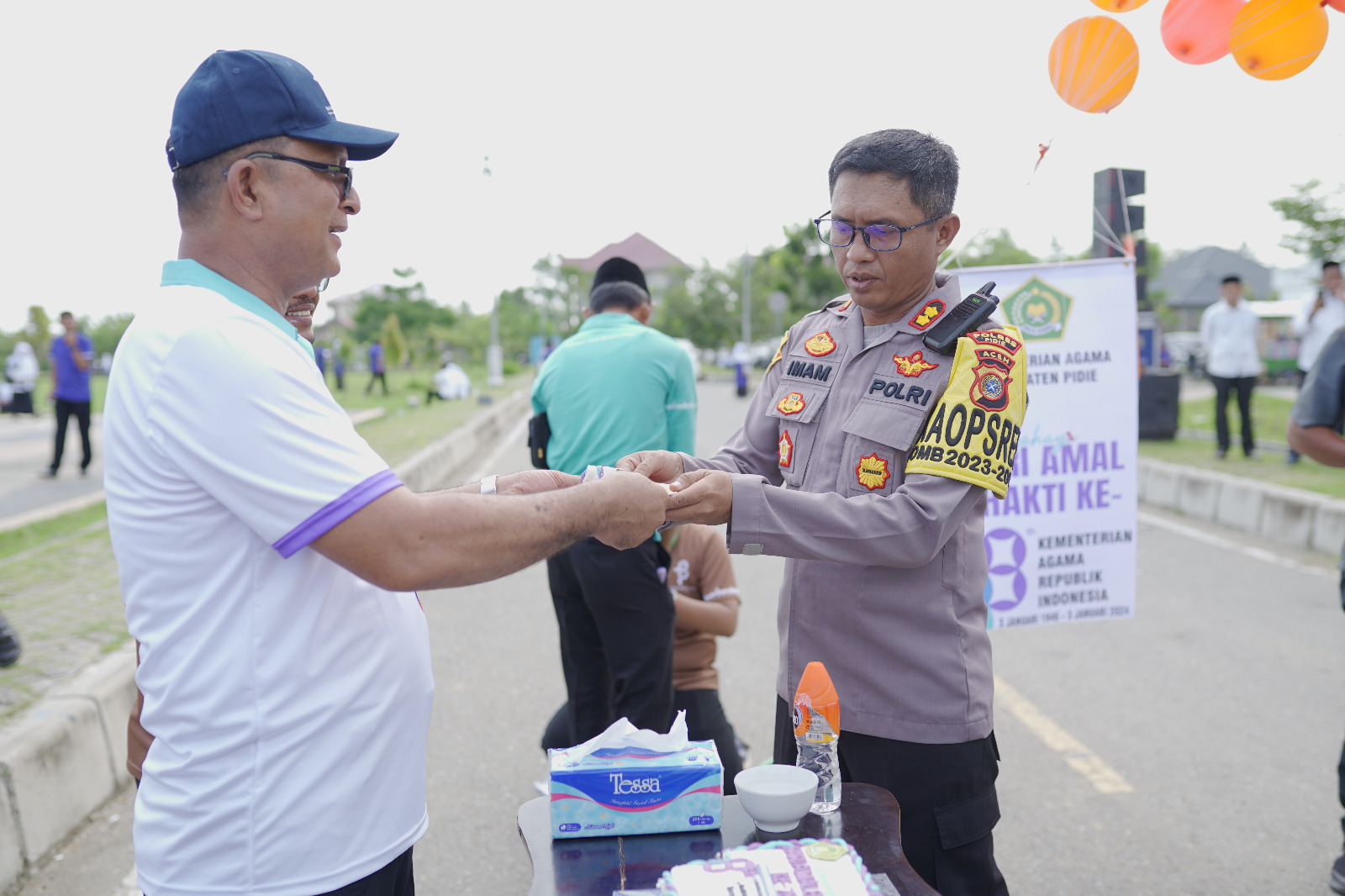 Kapolres Pidie Bersama Forkopimda Hadiri Apel Hari Amal Bhakti Kemenag 2024