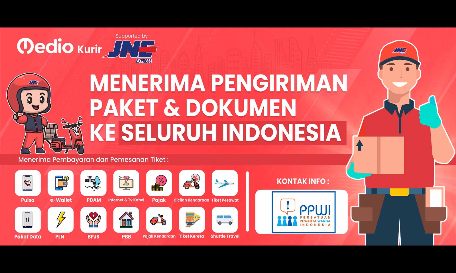 Kehidupan Pewarta Terabaikan, PPWI Buka Akses Peluang Usaha Medio Kurir JNE