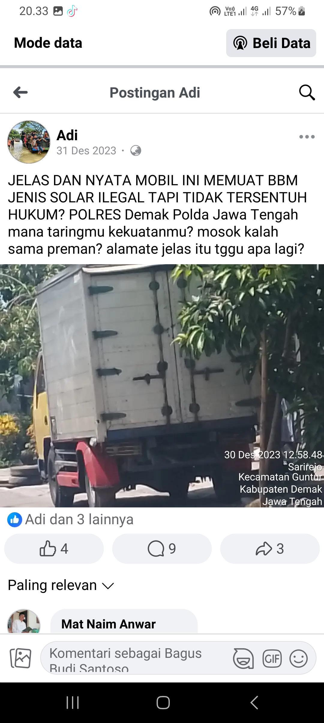 Marak, Info Bisnis BBM Ilegal di Demak, Wakapolda Diam