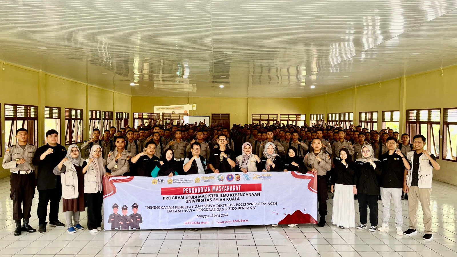 Magister Ilmu Kebencanaan USK Latih Siswa Diktukba Polda Aceh Menjadi Tangguh dalam Menghadapi Bencana