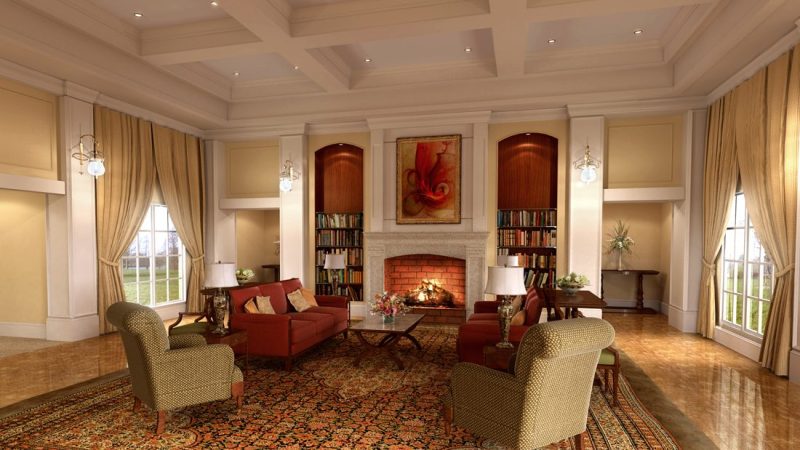 Rumah Eropa Klasik Satu Lantai dengan Estetika Film Lama