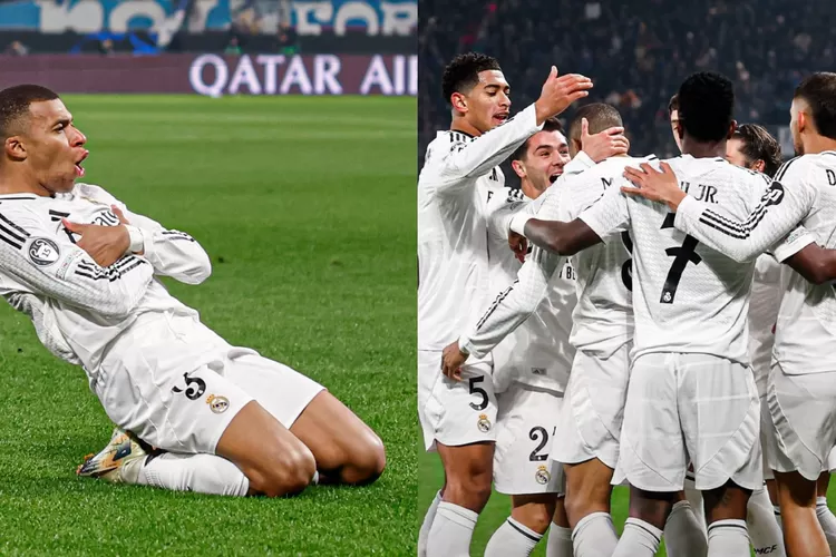 Kylian Mbappe Bawa Real Madrid Meraih Kemenangan Dramatis di Liga Champions Setelah Tertinggal Lebih Dulu