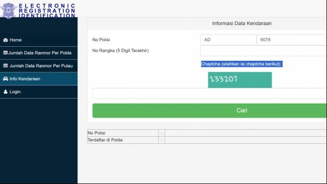 Cara Cek Data Kendaraan Online di Korlantas Polri