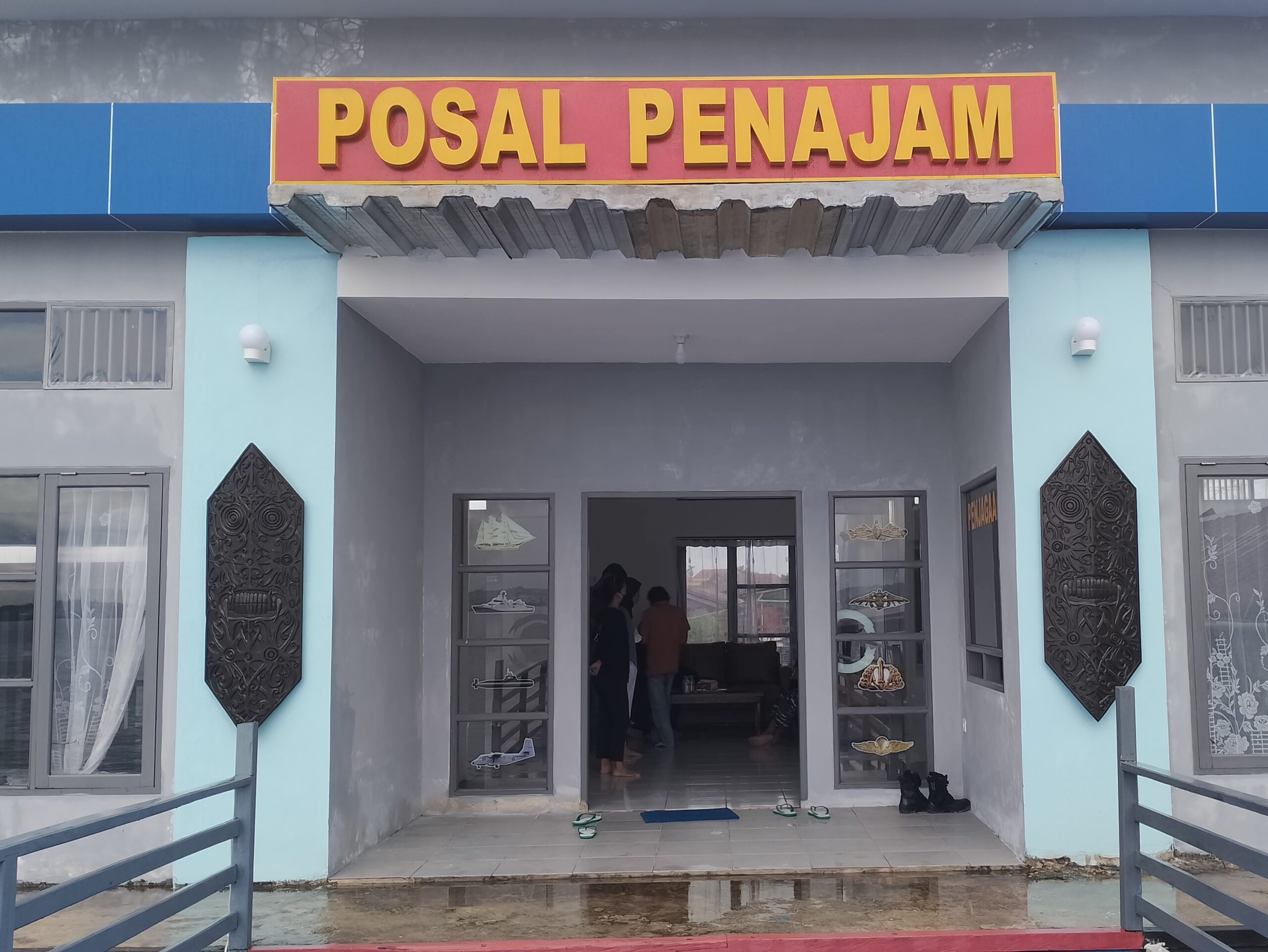 Danlanal Balikpapan Berkunjung ke Pos TNI AL Penajam, Beri Semangat Prajurit Jaga Keamanan Laut