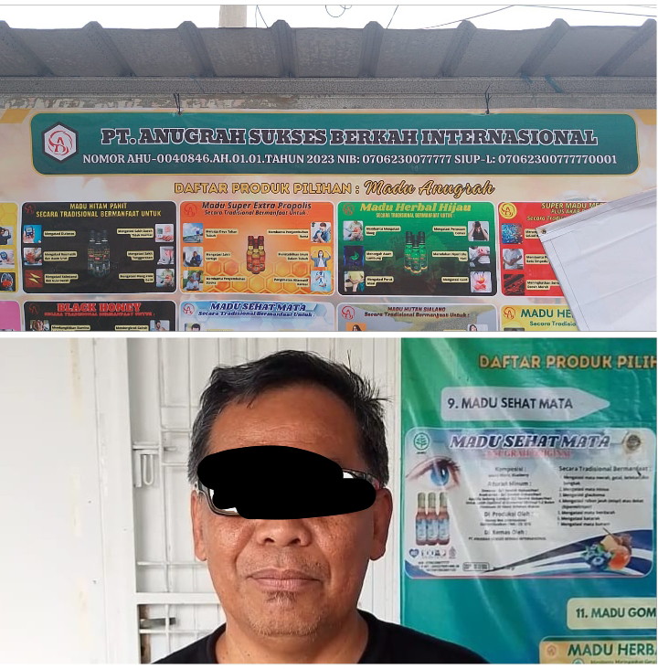 Diduga Owner Anugerah Store Jual Madu Herbal Tanpa BPOM Di Kota Metro