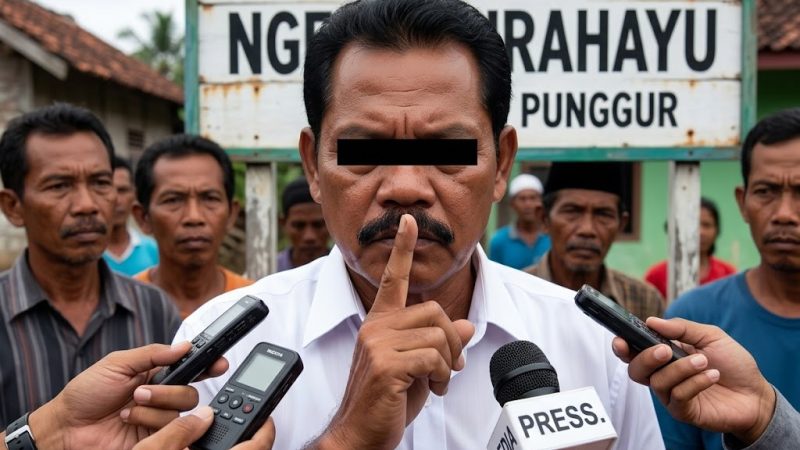 Kepala Kampung Ngestirahayu Blokir Nomor Wartawan Saat Dimintai Konfirmasi Proyek Jembatan Rp417 Juta