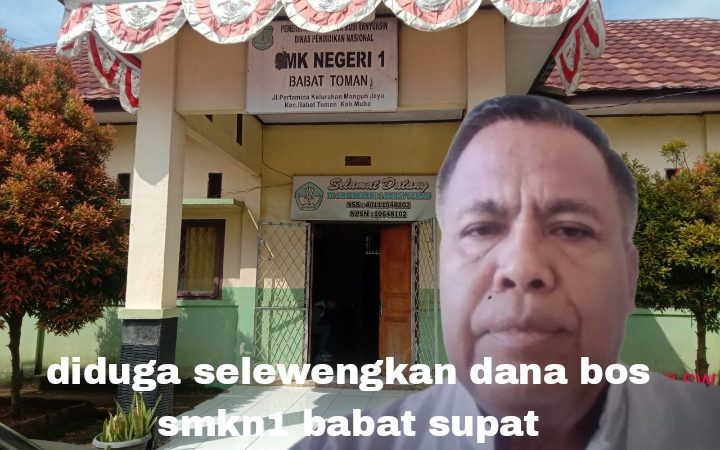 ‎Diduga Dana BOS 2025 SMKN 1 Babat Toman Jadi Sorotan, Aktivis Minta Aparat Audit Penggunaan Anggaran Rp459,2 Juta